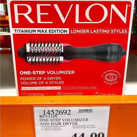 Revlon One-Step Volumizer Blowdry Brush Titanium Max Edition, Costco Exclusive - Picture 6 of 14